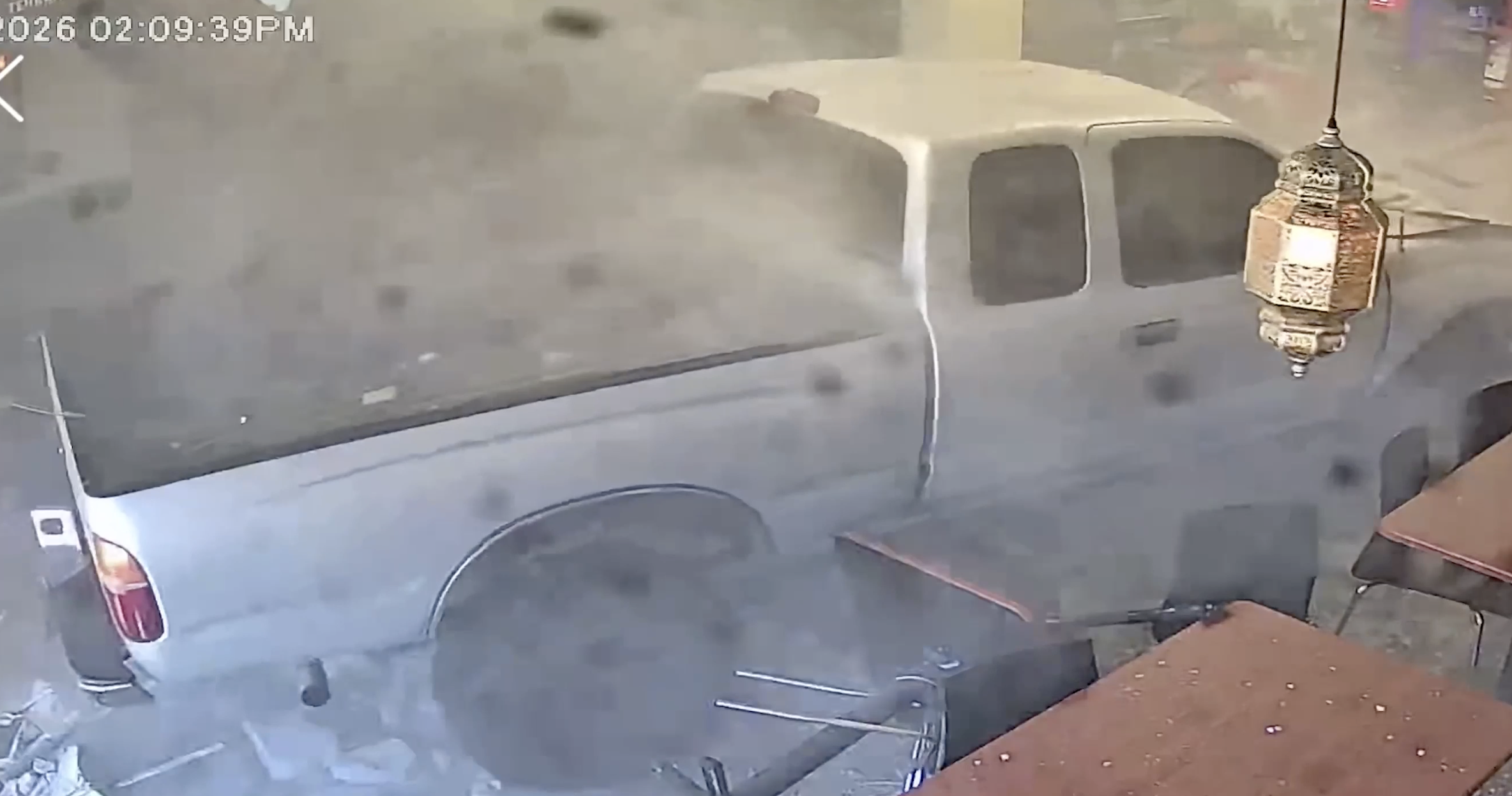 Truck crashes into Chicken Thyme restaurant in Concord, California